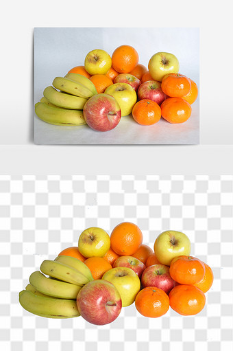 苹果香蕉橘子组合图片