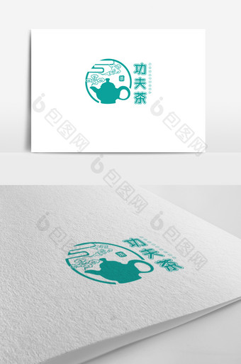 传统大气中国风茶行业logo标志设计图片