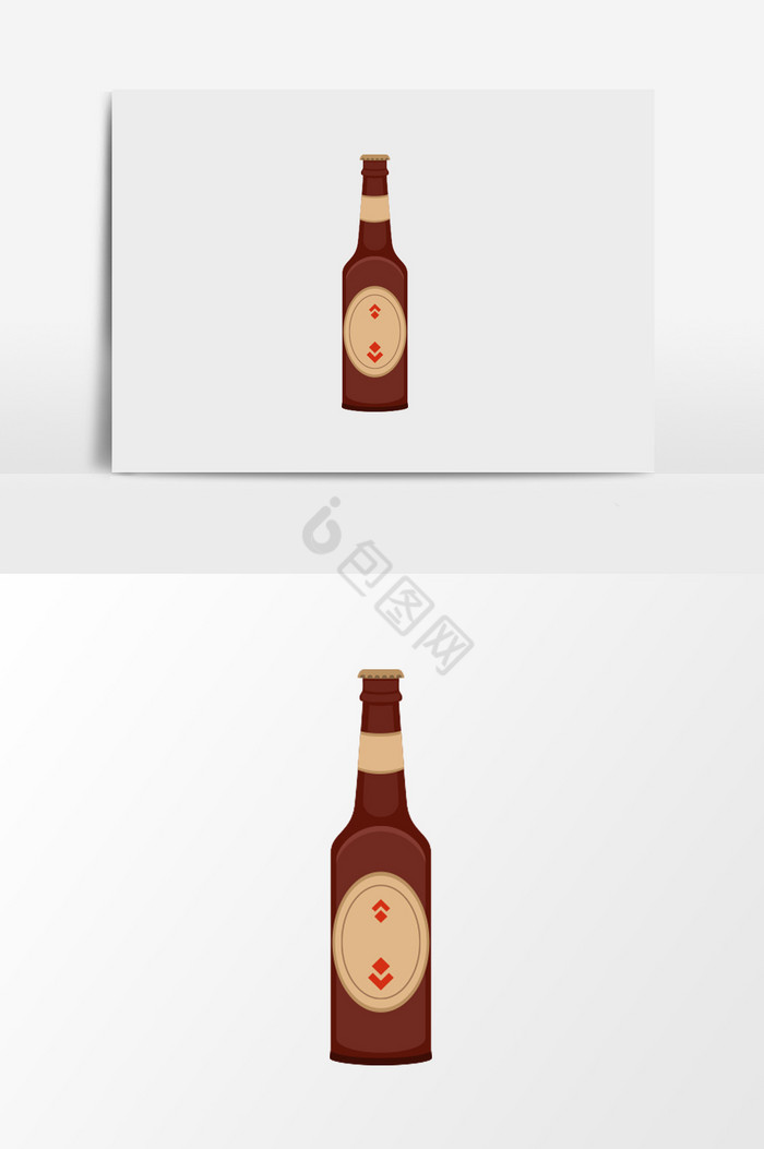 瓶子插画图片
