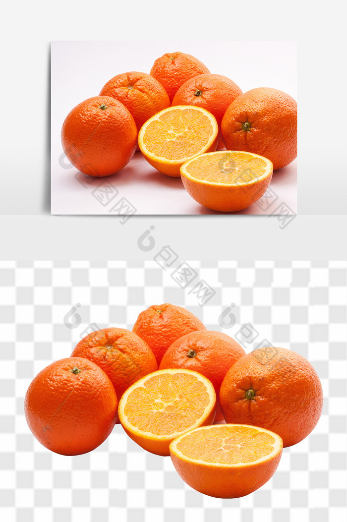 橘子橙子水果组合