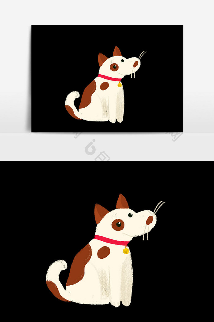 斑点狗狗元素设计
