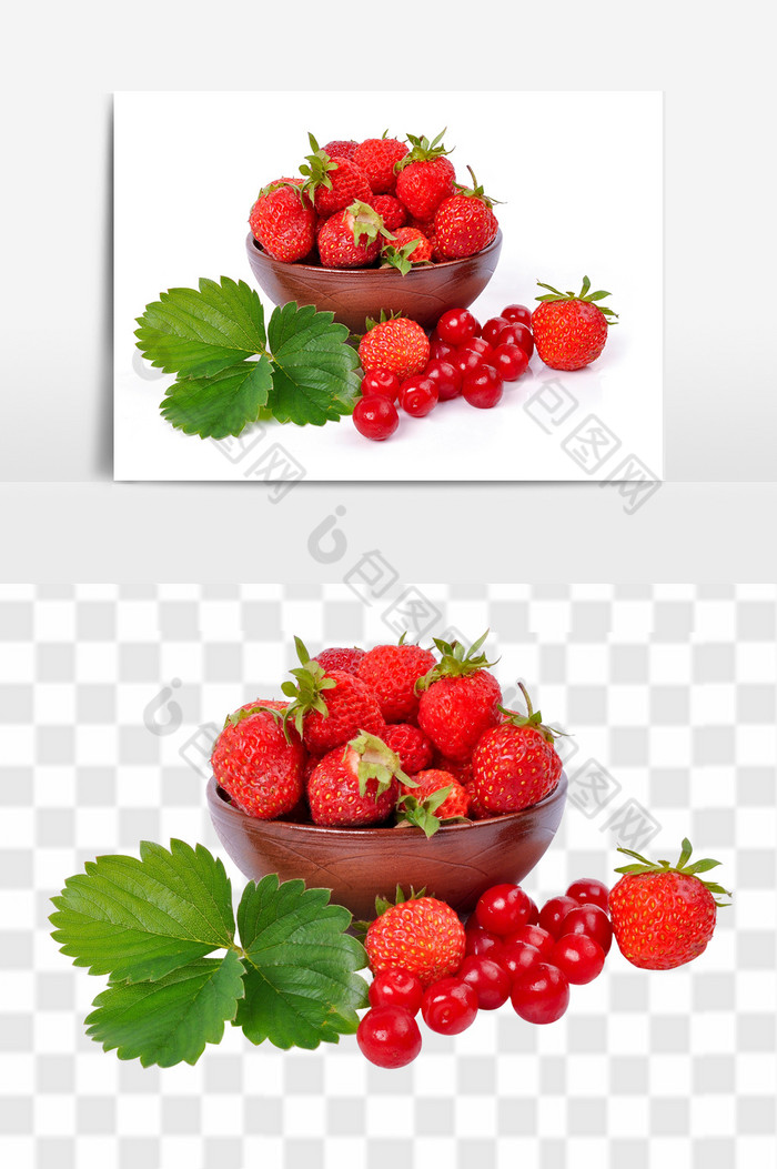 水果元素水果组合元素草莓图片