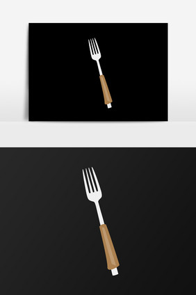 吃饭的叉子插画