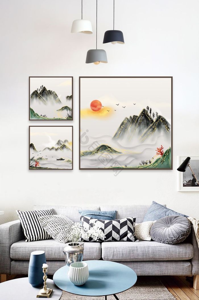 梅花水墨画图片-梅花水墨画素材免费下载-包图网