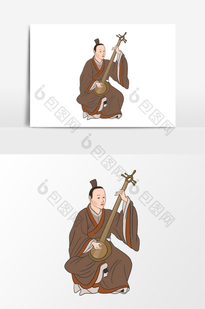 中国古代乐师形象元素