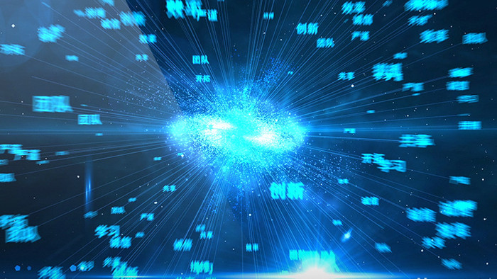蓝色宇宙空间科技图片展示Ae模板
