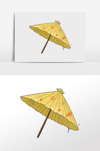 卡通油纸伞 Psd素材 包图网