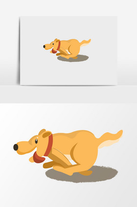 狗奔跑