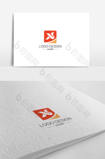时尚大气X字母商务通用logo标志图片