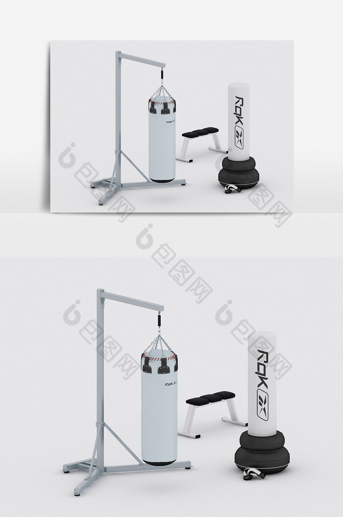 现代体育文化运动用品陈设健身器材3d模型图片图片