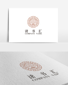 创意古书标志logo设计模板-包图网