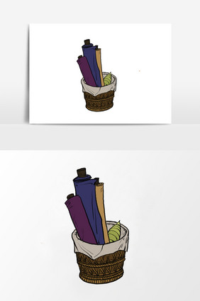 淡彩颜色的布匹箩筐丝绸绸缎布匹插画纹理肌理褶皱布匹布匹丝绸底纹