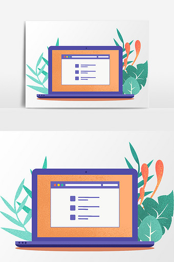卡通简约电脑素材图片