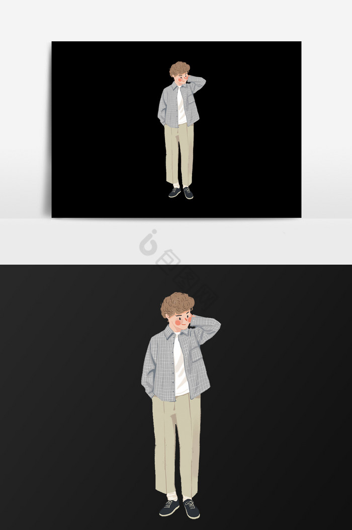 腼腆图片-腼腆素材免费下载-包图网