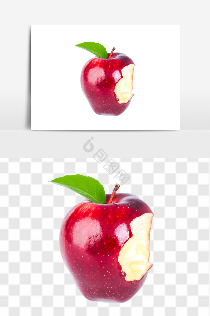 新鲜营养水果苹果透明图片