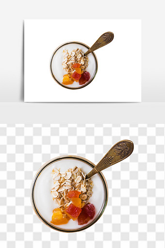 营养水果燕麦早餐图片