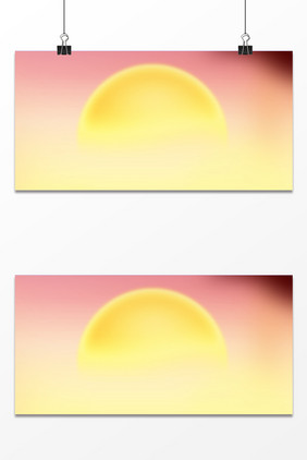 黄色月亮设计背景