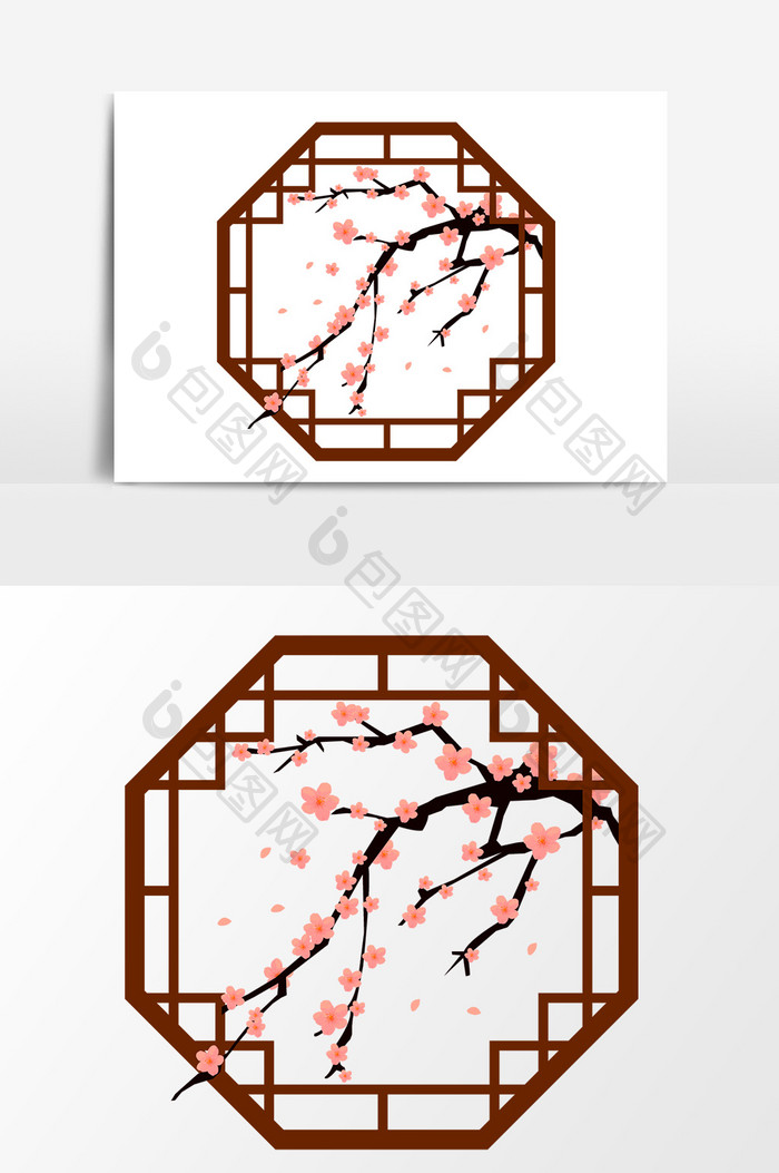 中国风梅花设计元素