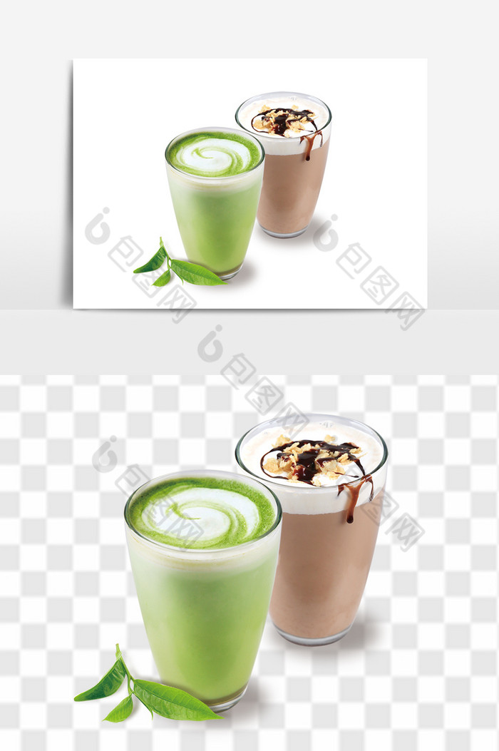 新鲜水果奶茶组合图片图片