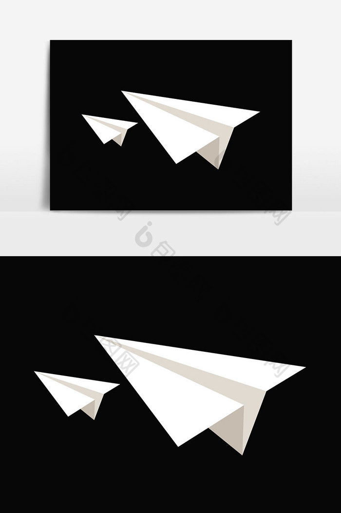 卡通纸飞机元素设计