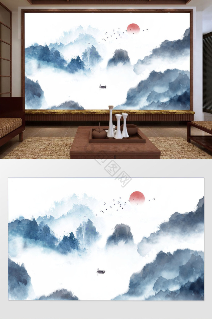 水墨山图片-水墨山素材免费下载-包图网