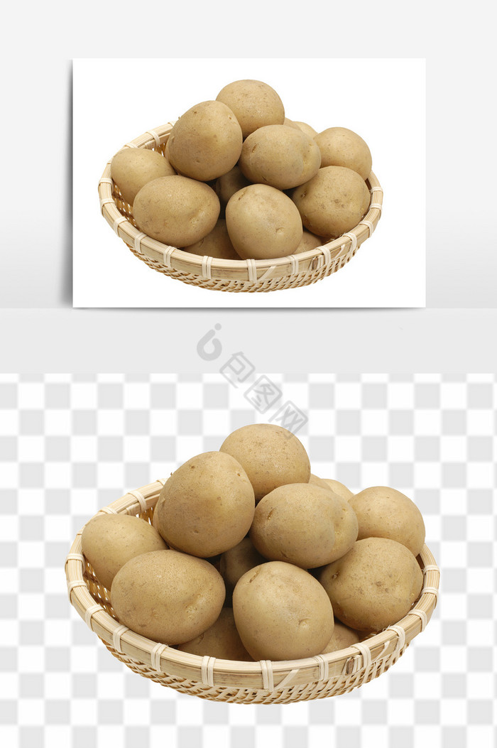 新鲜土豆农家自种马铃薯蔬菜土豆组合图片