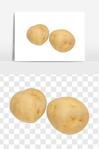 东北土豆新鲜现挖黄心土豆洋芋土豆组合元素图片