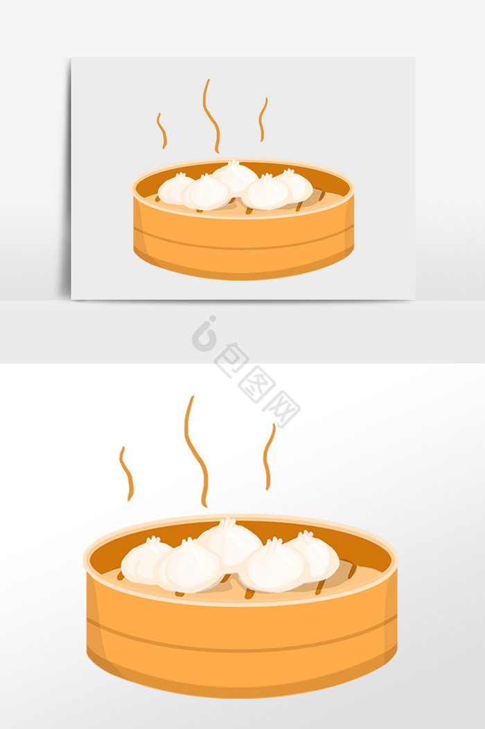 小笼插画-小笼插画图片-包图网