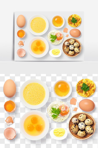鸡蛋鹌鹑蛋食品元素PNG文件食品抠图图片