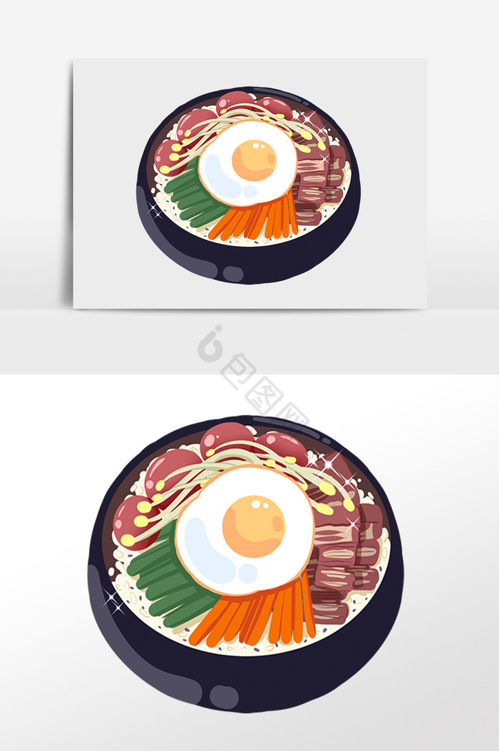 特色石锅饭插图图片