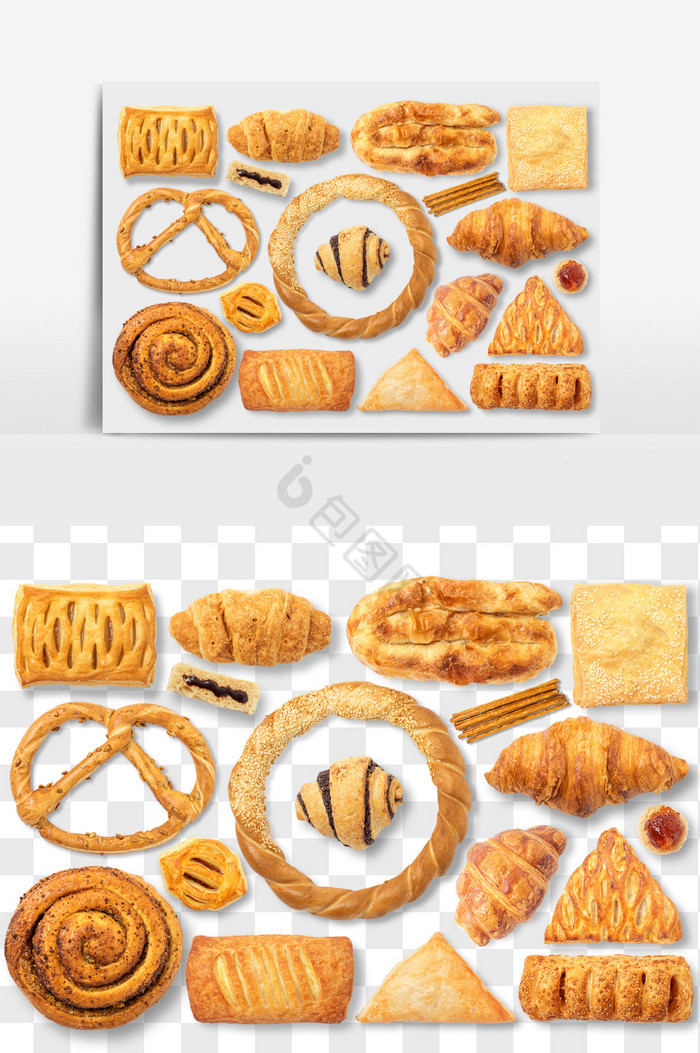 烘焙食品面包食品PNG文件图片