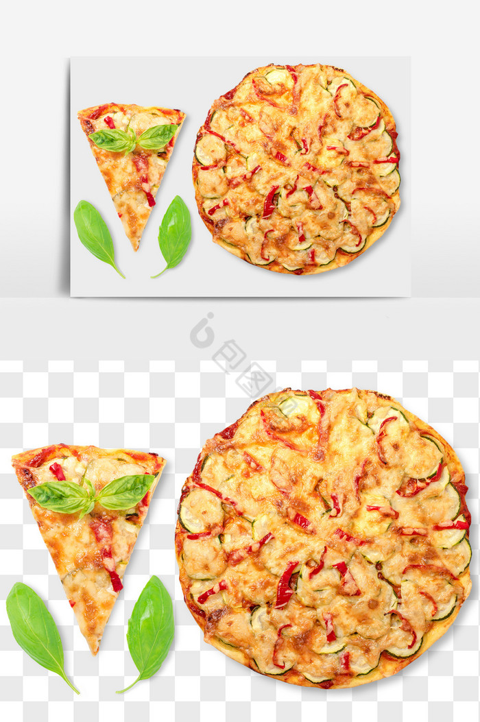 芝士披萨饼食品PNG文件图片