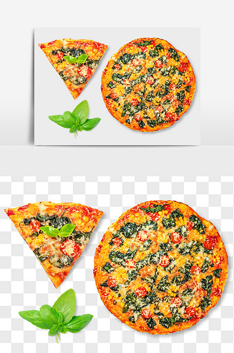 披萨饼食品元素PNG文件食品抠图图片