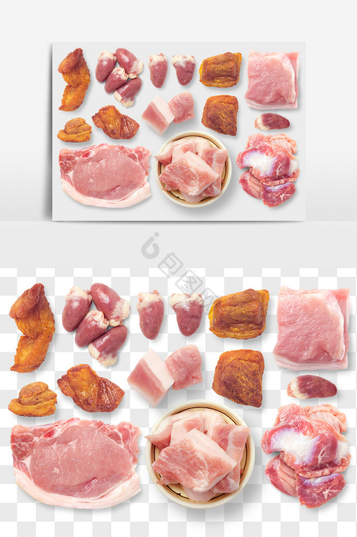 鸡心鸡肉猪肉食品PNG文件图片