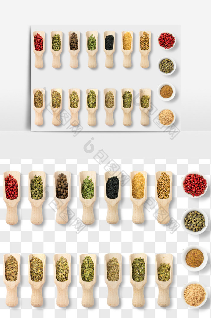 香料干货胡椒粉食品元素PNG文件