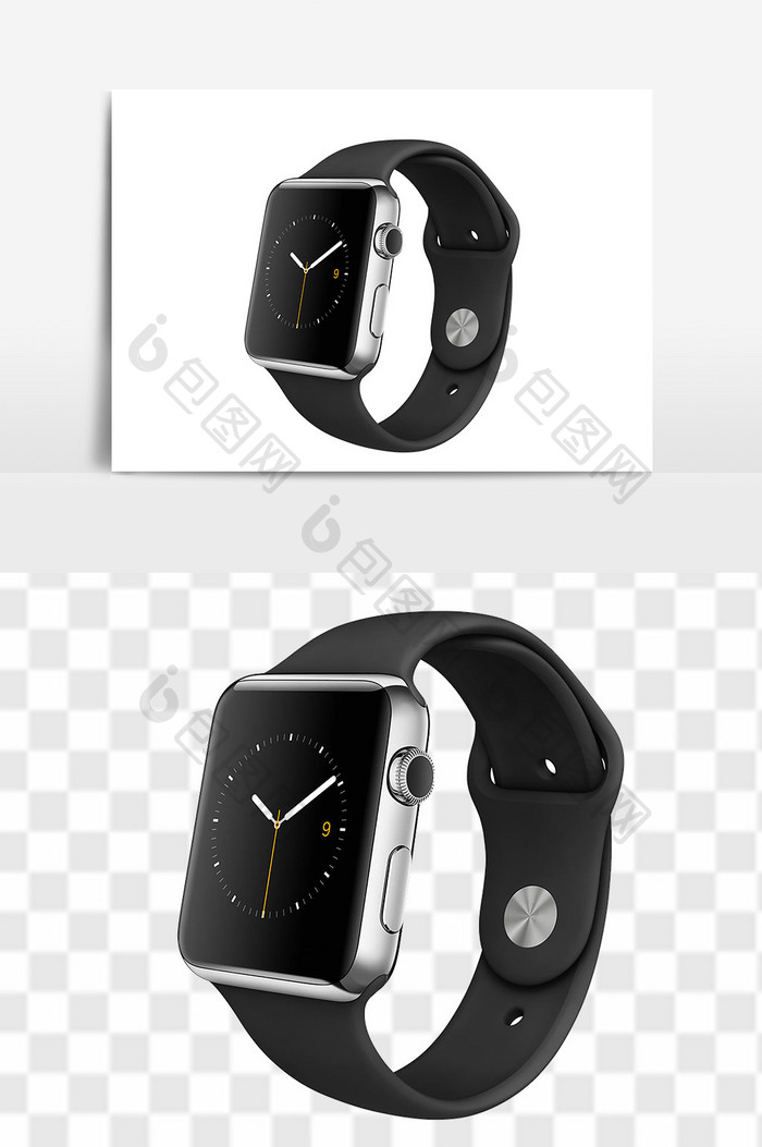 智能苹果黑色款电子表iWatch