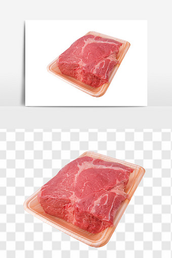 新鲜牛肉西冷牛排澳洲进口牛肉元素图片