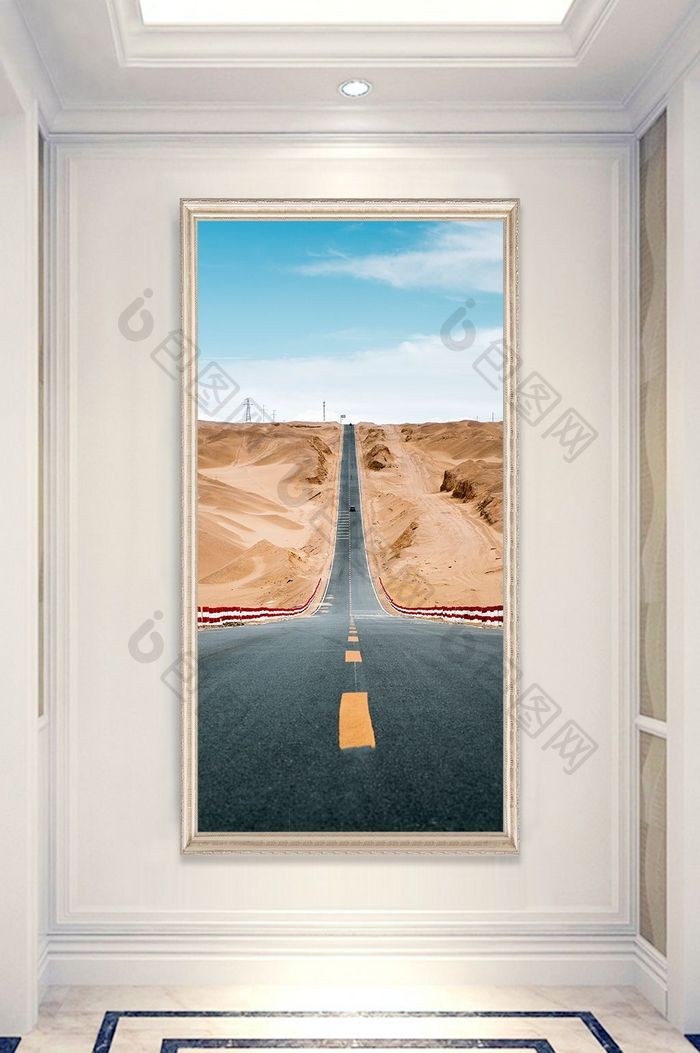 现代简约沙漠迪拜建筑风景装饰画