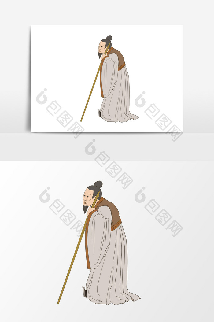 中国古代老年人形象元素
