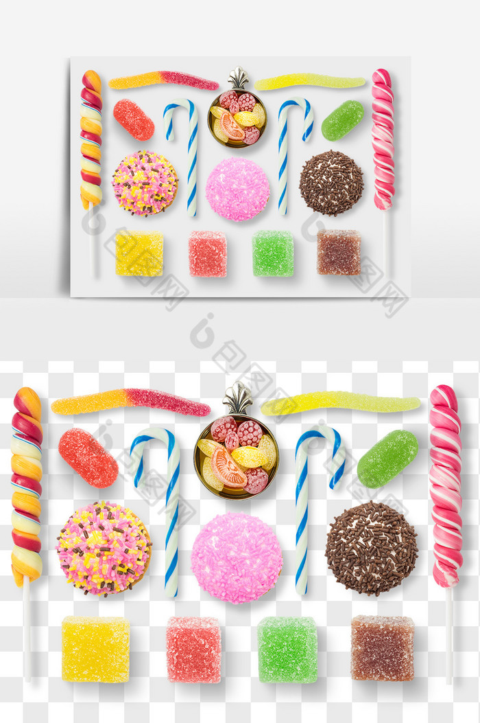 彩色糖果软糖食品PNG图片图片
