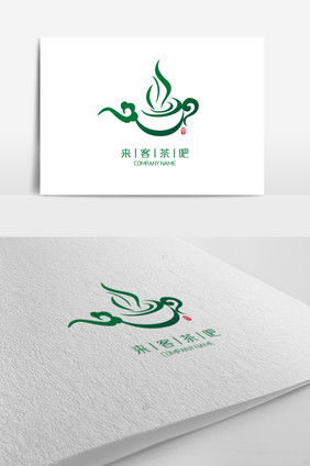 创意中国风茶标志logo设计