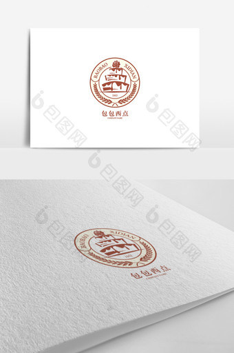 创意西点蛋糕房标志logo图片