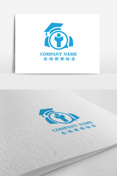 简洁大气海洋公司标志LOGO设计