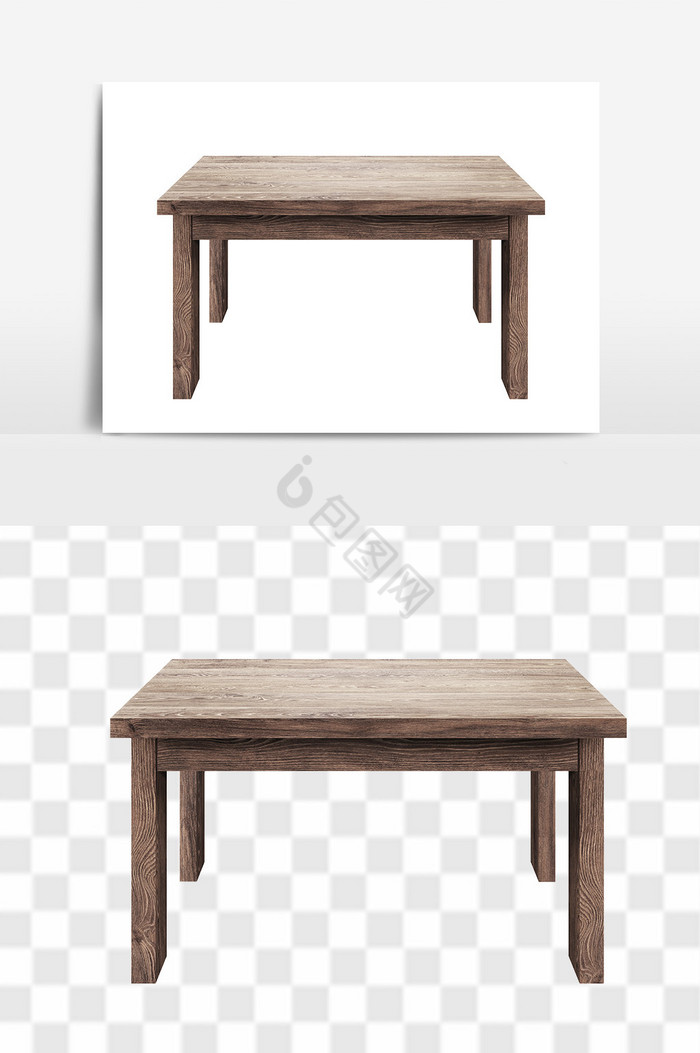 木质家用木桌写字台桌图片
