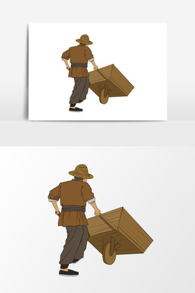 中国古代推车形象