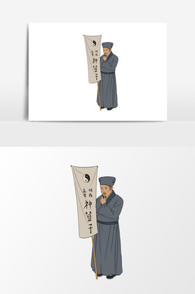 中国古代算命看相形象