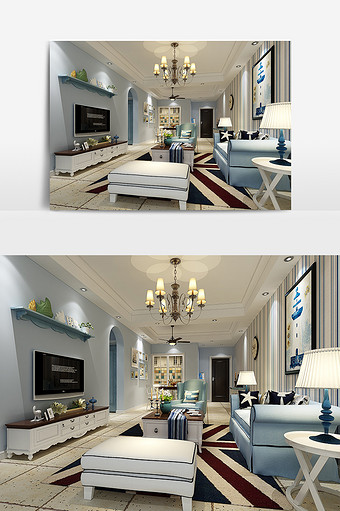 现代风格家装客厅效果图图片