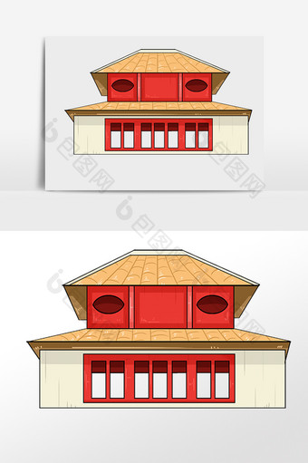 越南著名的传统寺庙元素图片