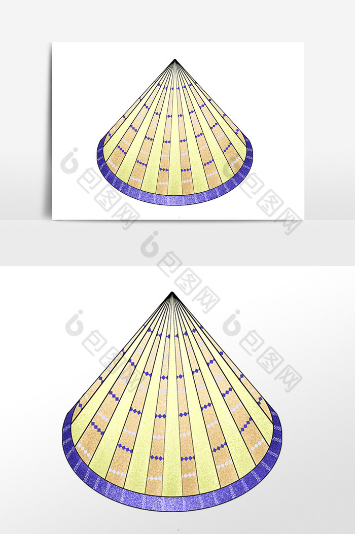 锥形布帽图片