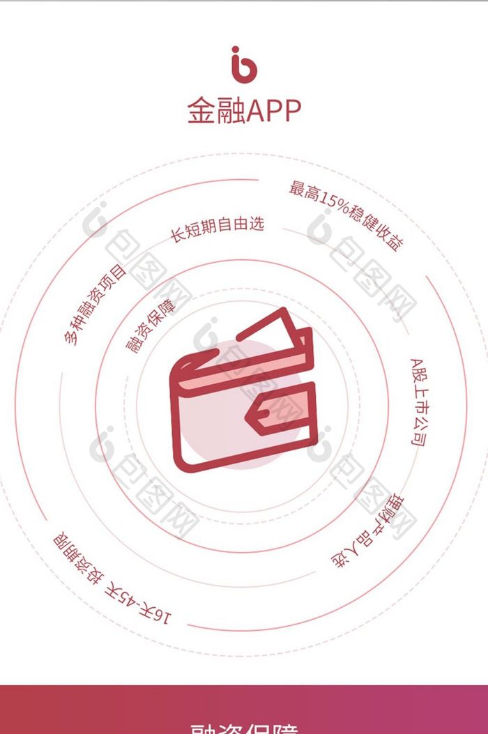 金融APP简洁UI移动端引导页